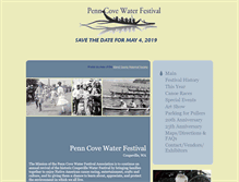 Tablet Screenshot of penncovewaterfestival.com